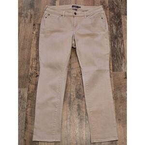 Torrid Boyfriend Straight Vintage Stretch Mid Rise Beige Jeans Size 12R NWOT